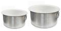 2 Pcs Large Aluminum Patila / Pot w/ Handle & Lids
